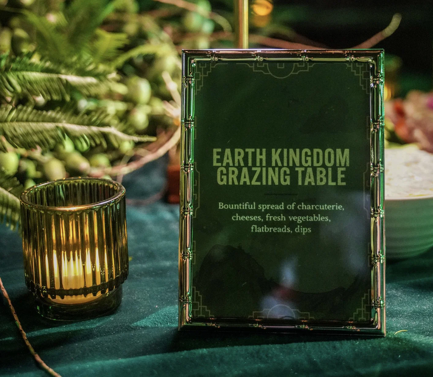 SDCC 2025 Earth Kingdom grazing table
